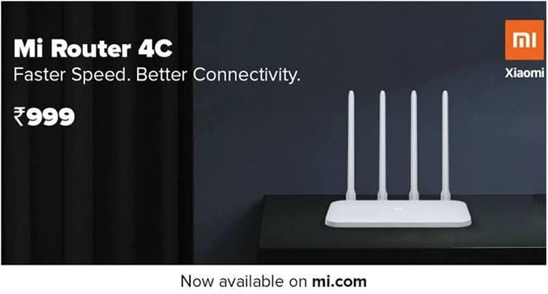 Mi Router 4C in India