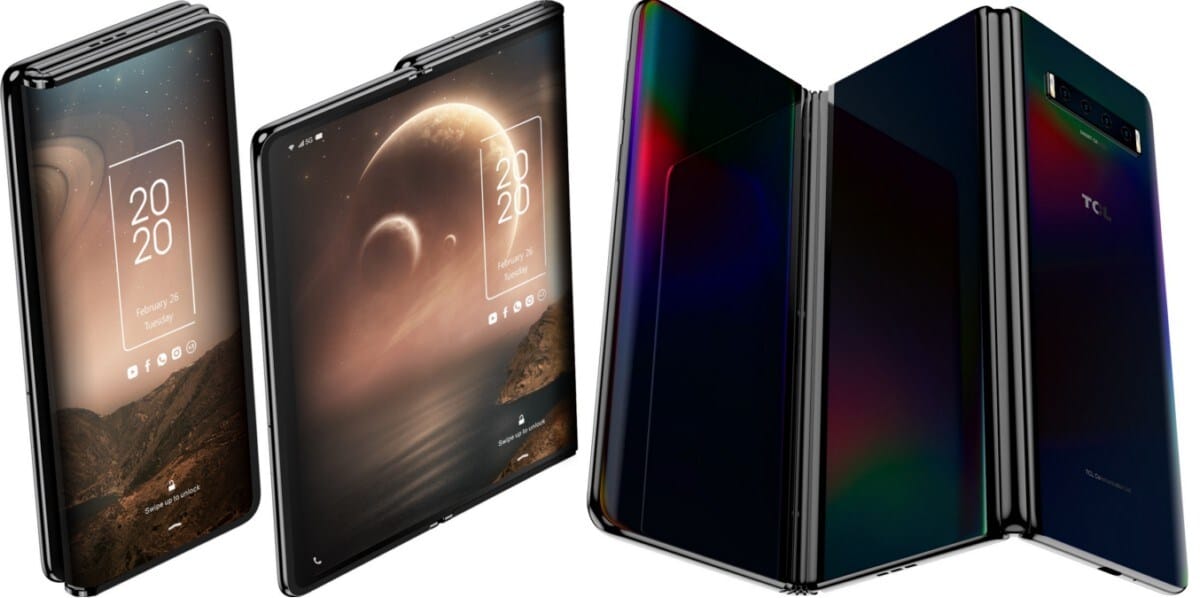 TCL Showcases Tri-Fold Foldable and Rollable Display Concept Phones