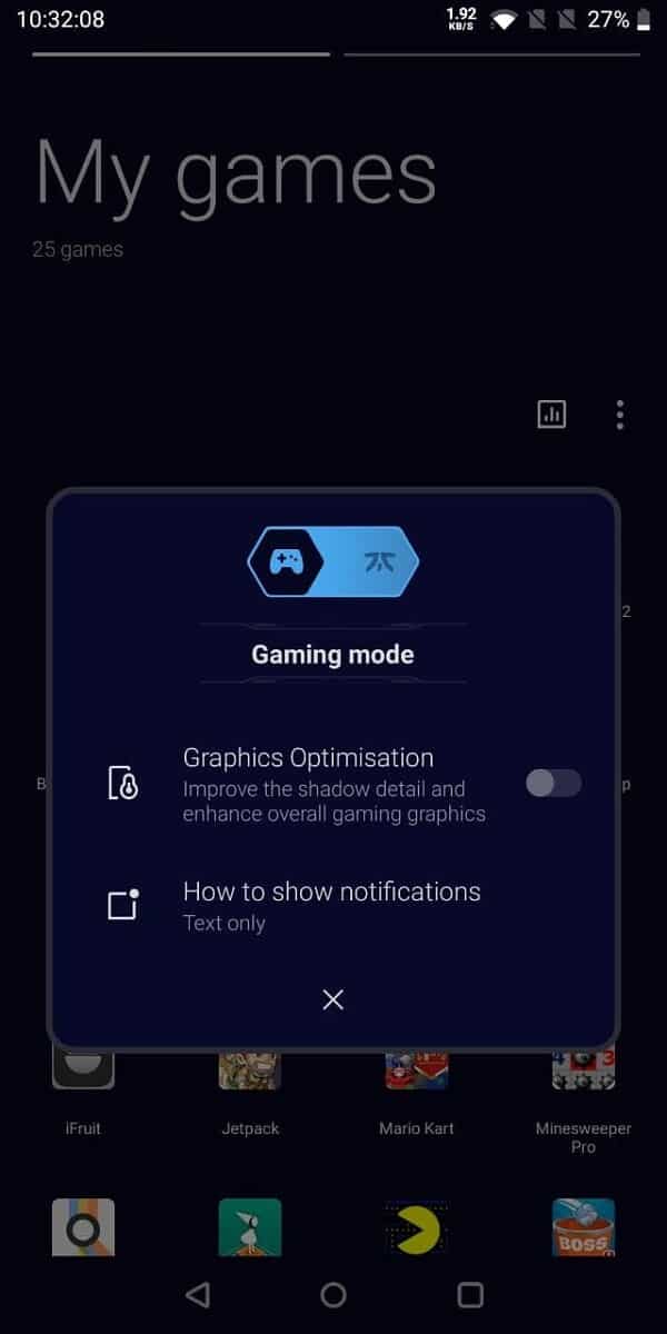 OnePlus Game Space 2.5.0 OxygenOS 11 UI update 1