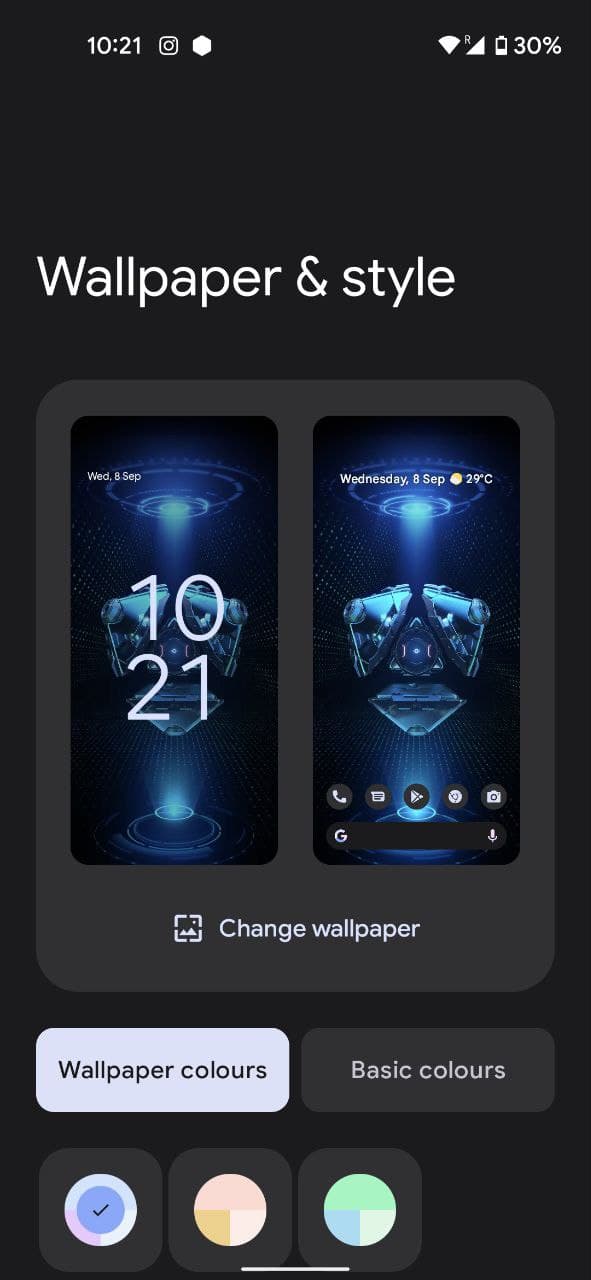 Pixel Live Wallpaper 1.6 enables Material You Dynamic Color on Android 12