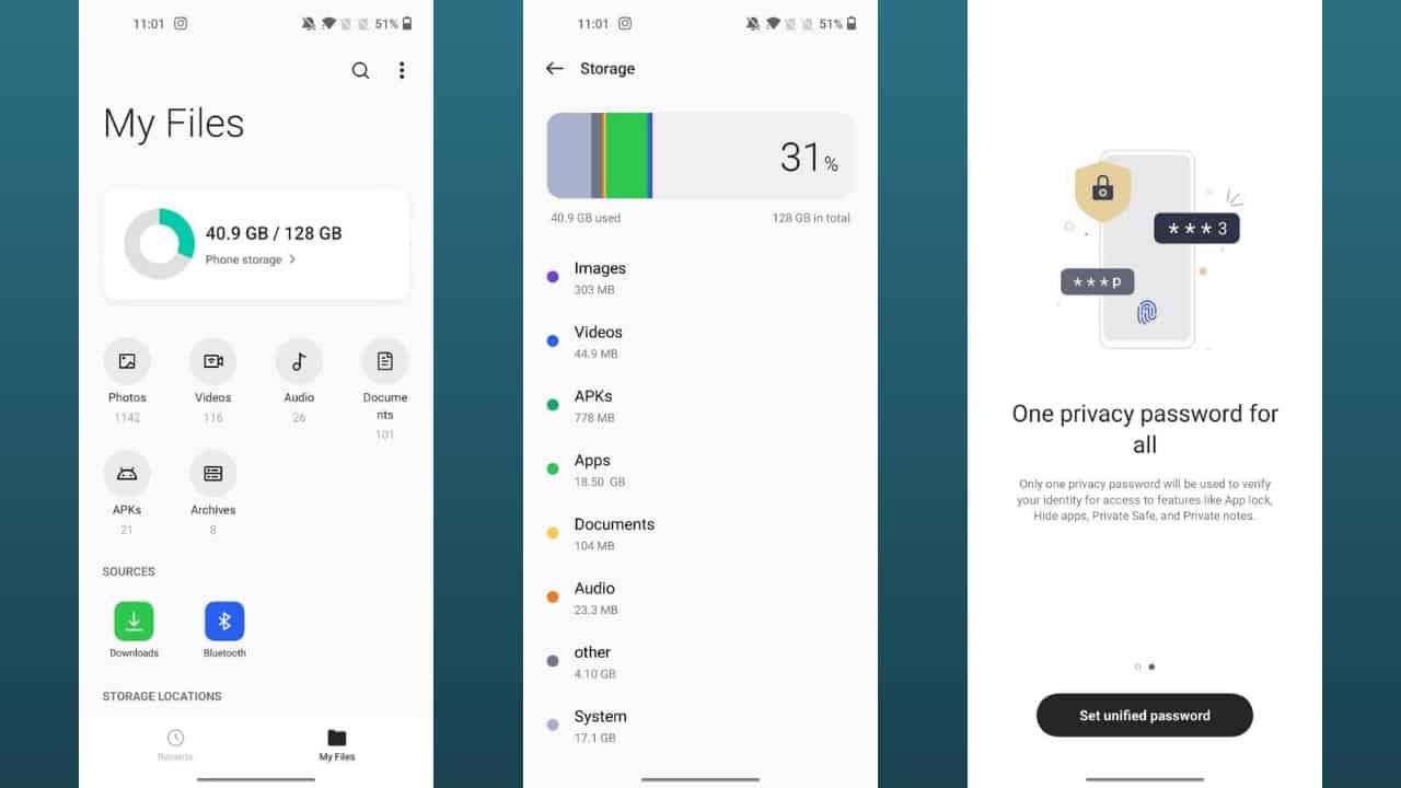 OxygenOS 12 File manager