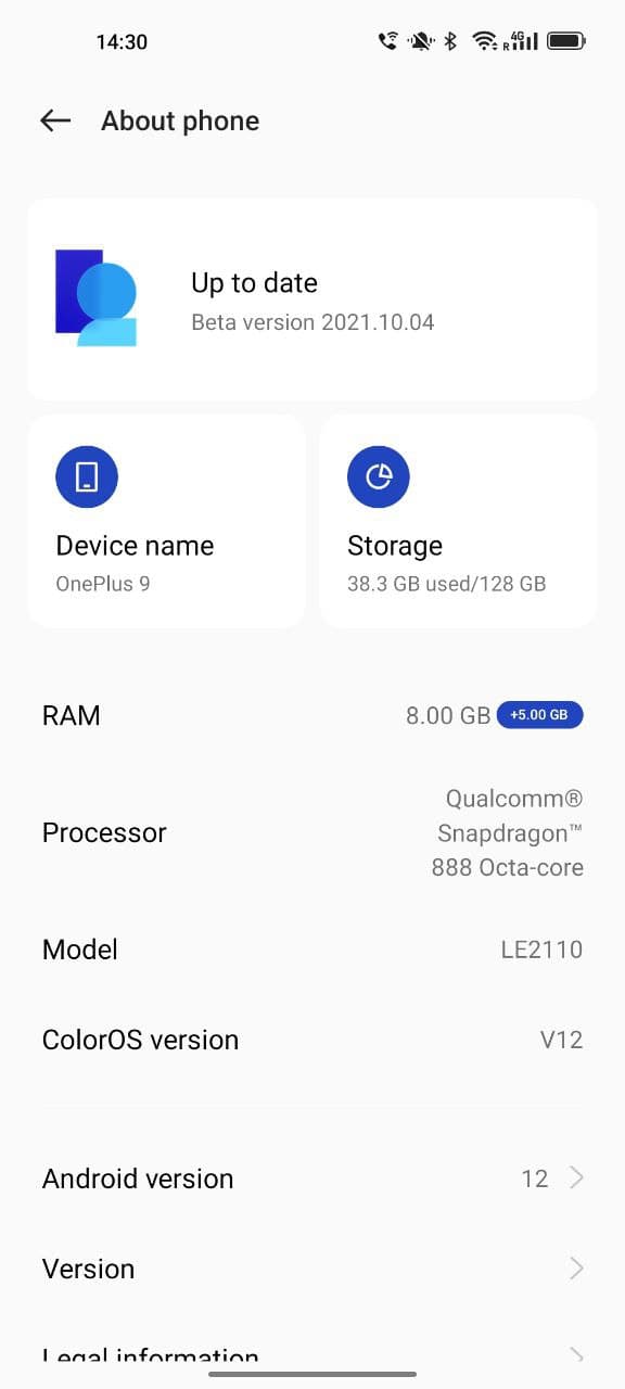 Color OS 12 open beta 1 for Oneplus 9 & 9 pro Download now