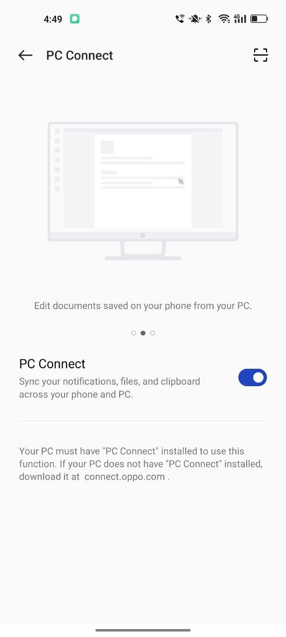 How to use PC Connect feature on Color OS 12