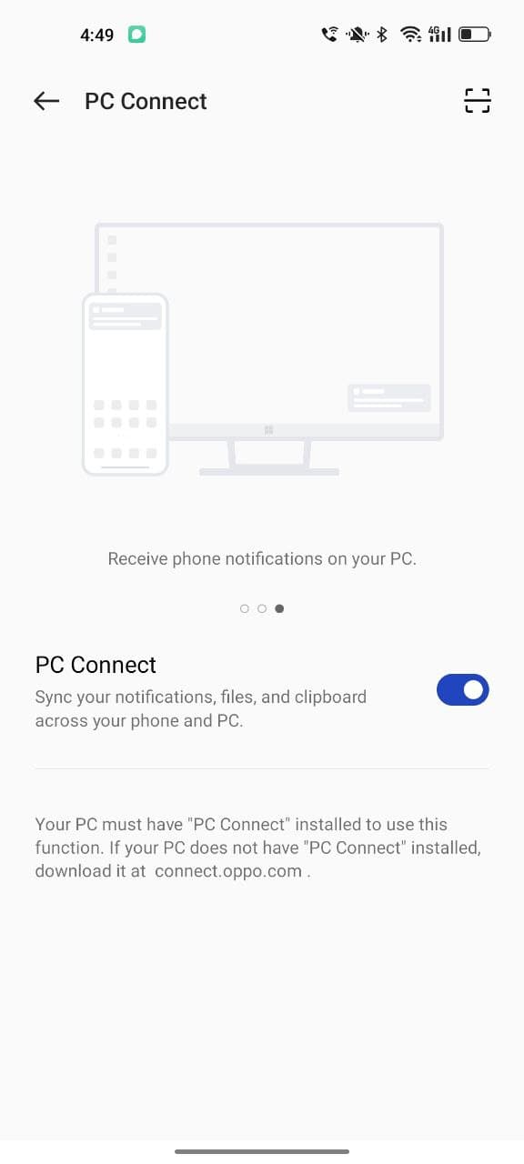 How to use PC Connect feature on Color OS 12