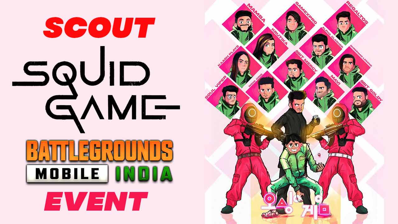 Scout announced Squid Game Event for BGMI Content Creators