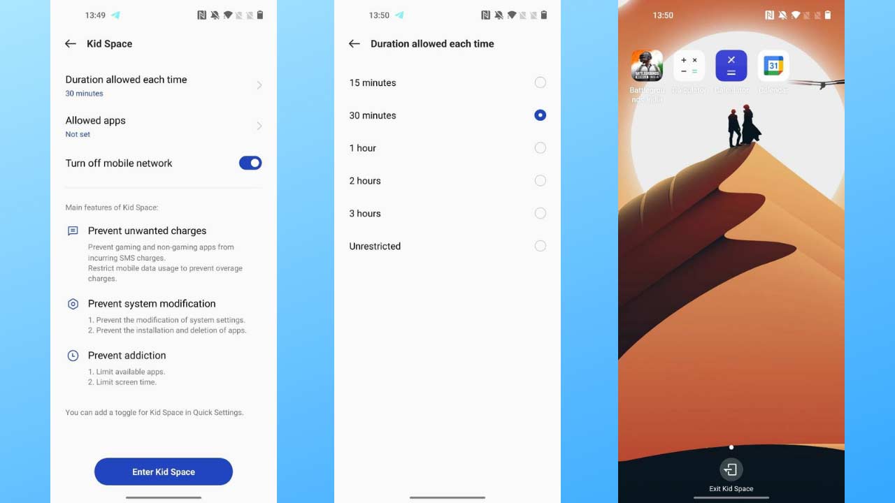 Oneplus 9rt kids space apk