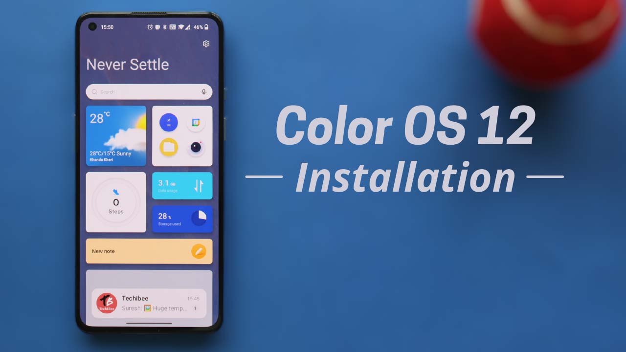 color OS 12 Installation