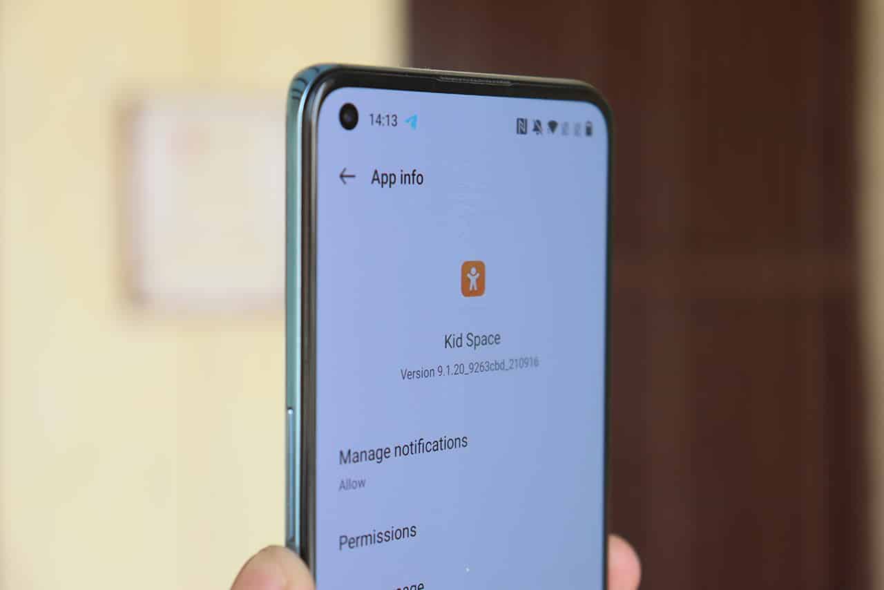 oneplus 9rt kids space app
