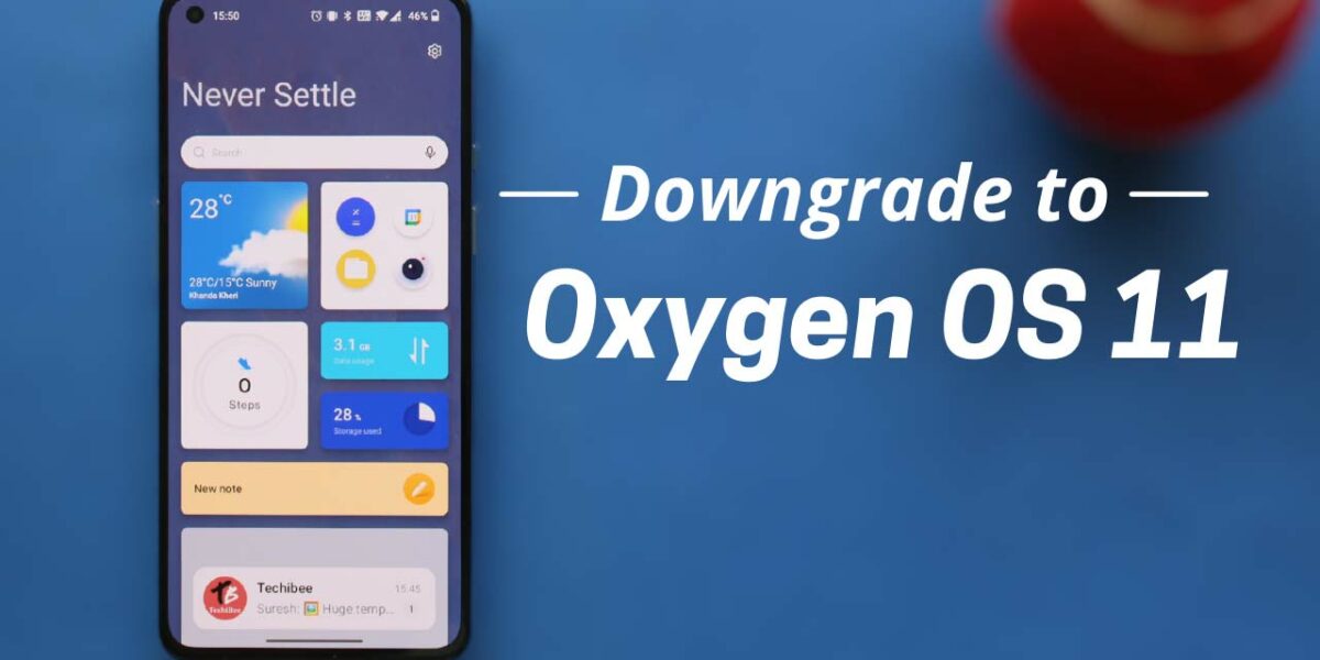Downgrade OxygenOS 12