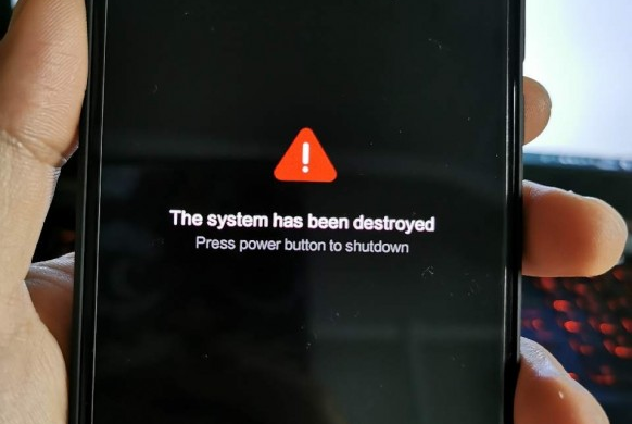 The system has been destroyed xiaomi redmi