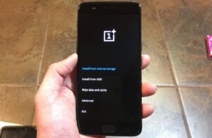 boot your oneplus 5 5t into recovery fastboot mode.w1456