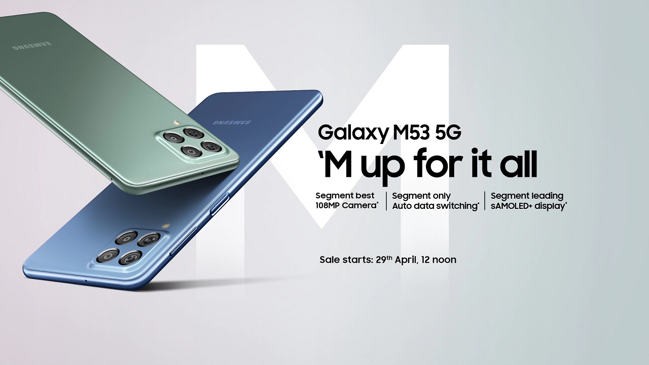Samsung Galaxy M53 5G With 120Hz Amoled Display, 108MP Camera Launched in India