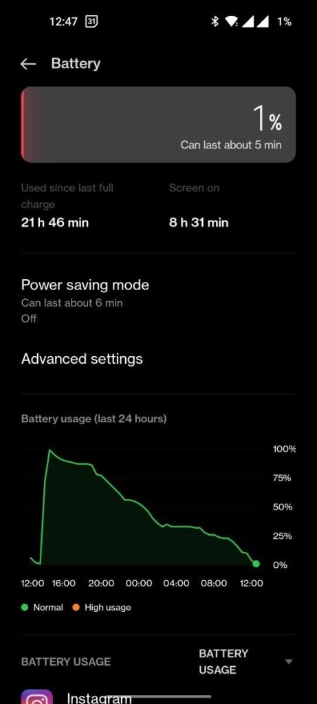 oneplus nord 2t battery life
