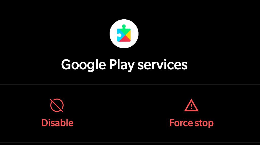 disable Google Play Services