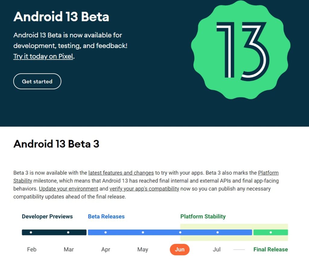 Android 13 Beta 3