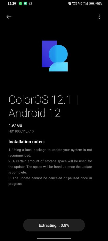 ColorOS 12.1 Closed Beta 4