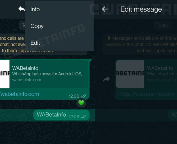 whatsapp edit message
