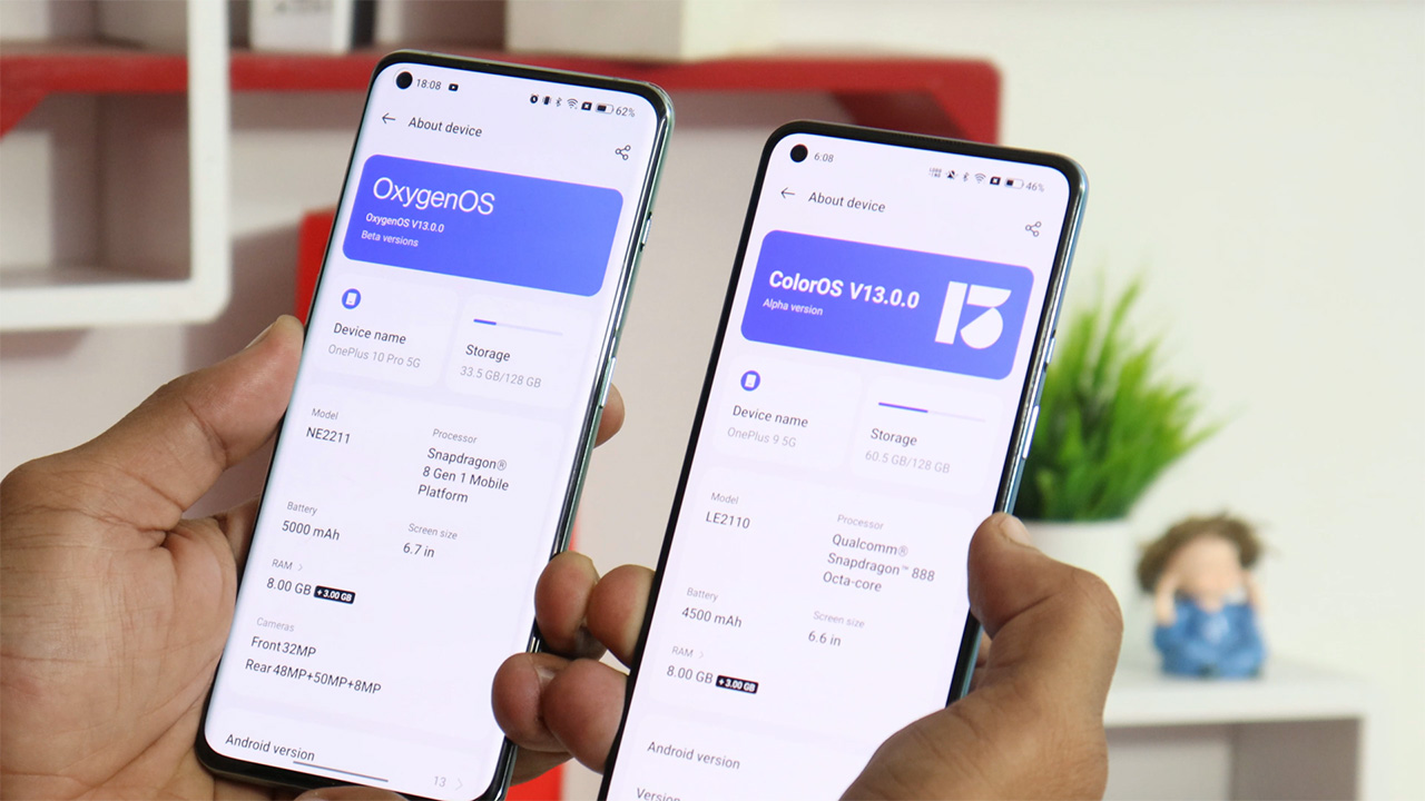 ColorOS 13 first Close beta based on Android 13 is now available for Oneplus 8, 8 pro & 8T – Download Now