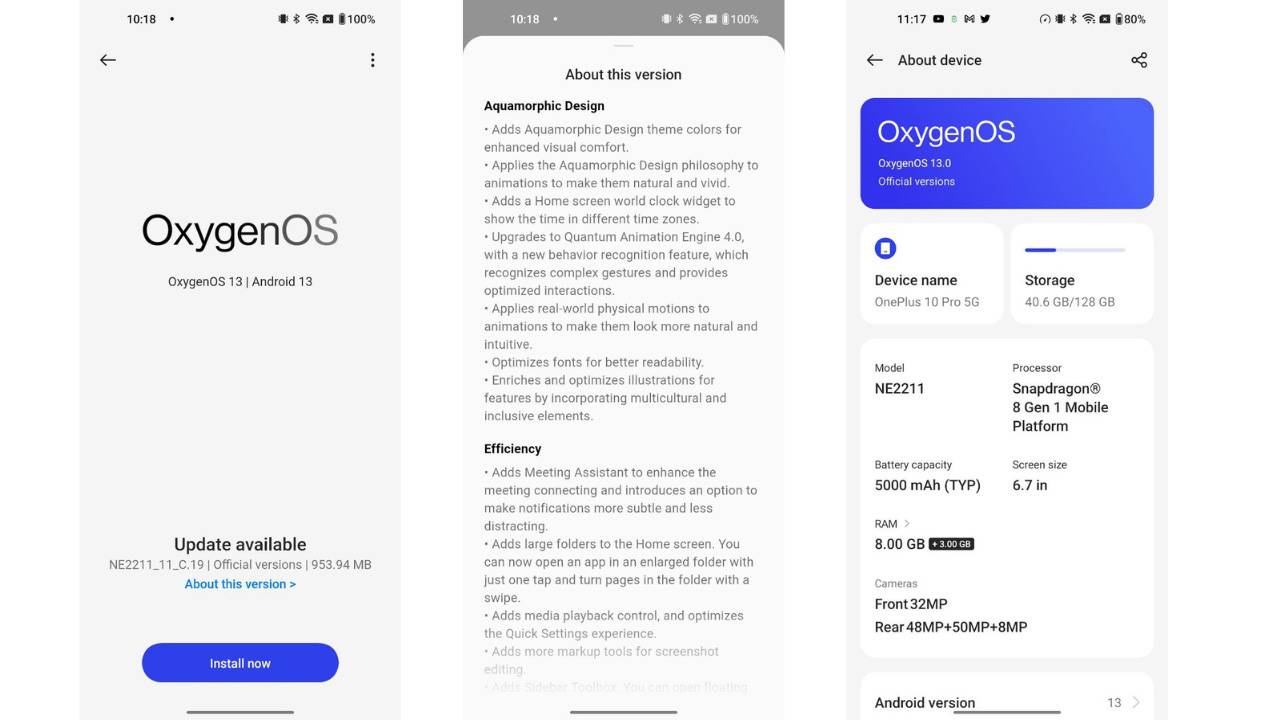 Stable OxygenOS 13