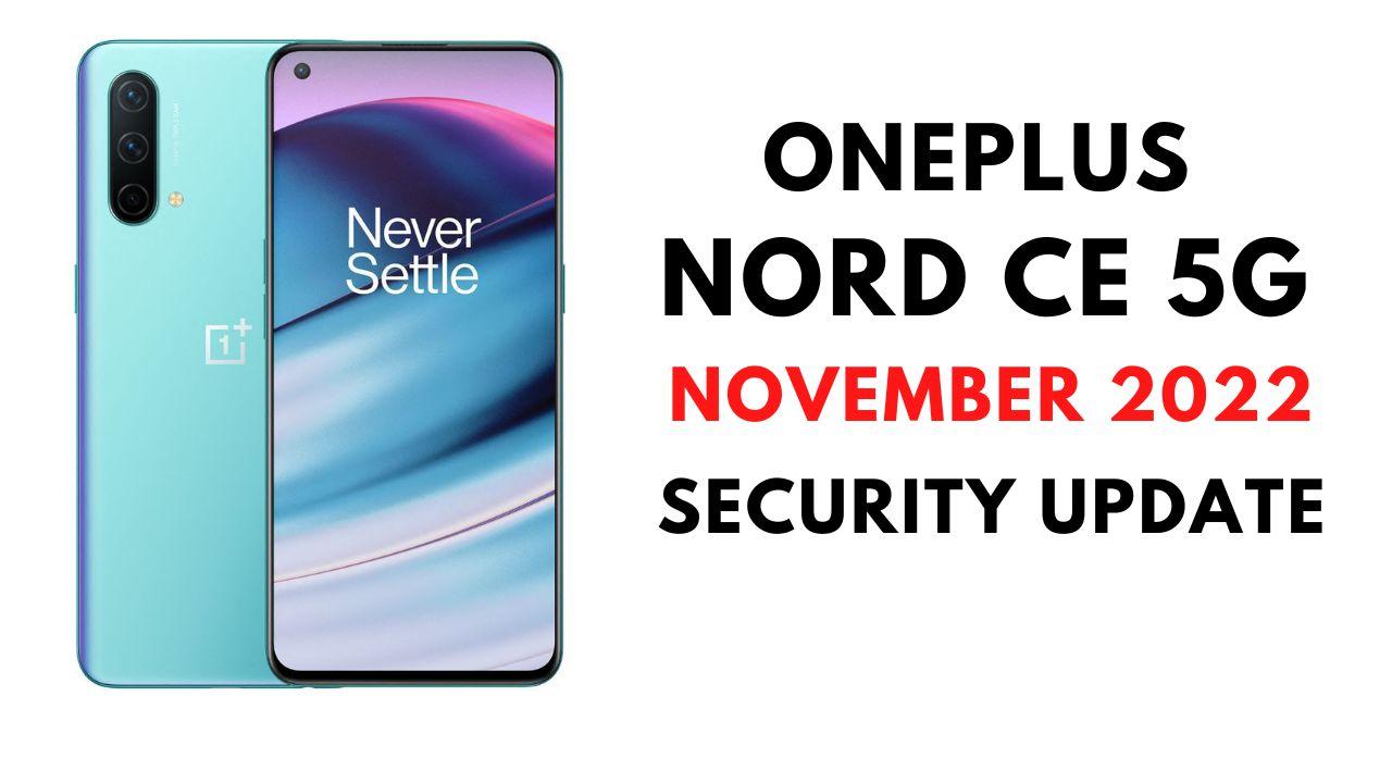 oneplus nord ce 5g november 2022 security update oxygenos 12