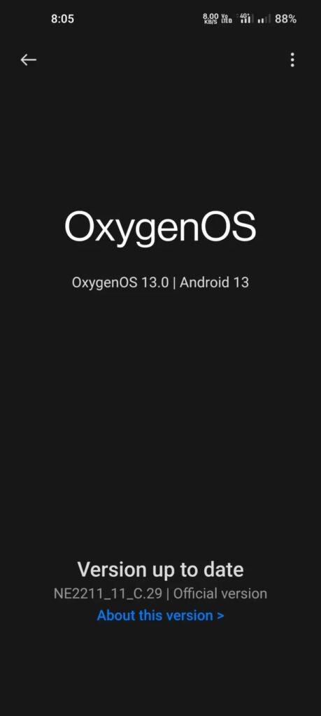 OnePlus 10 Pro C.29 Update Screenshot