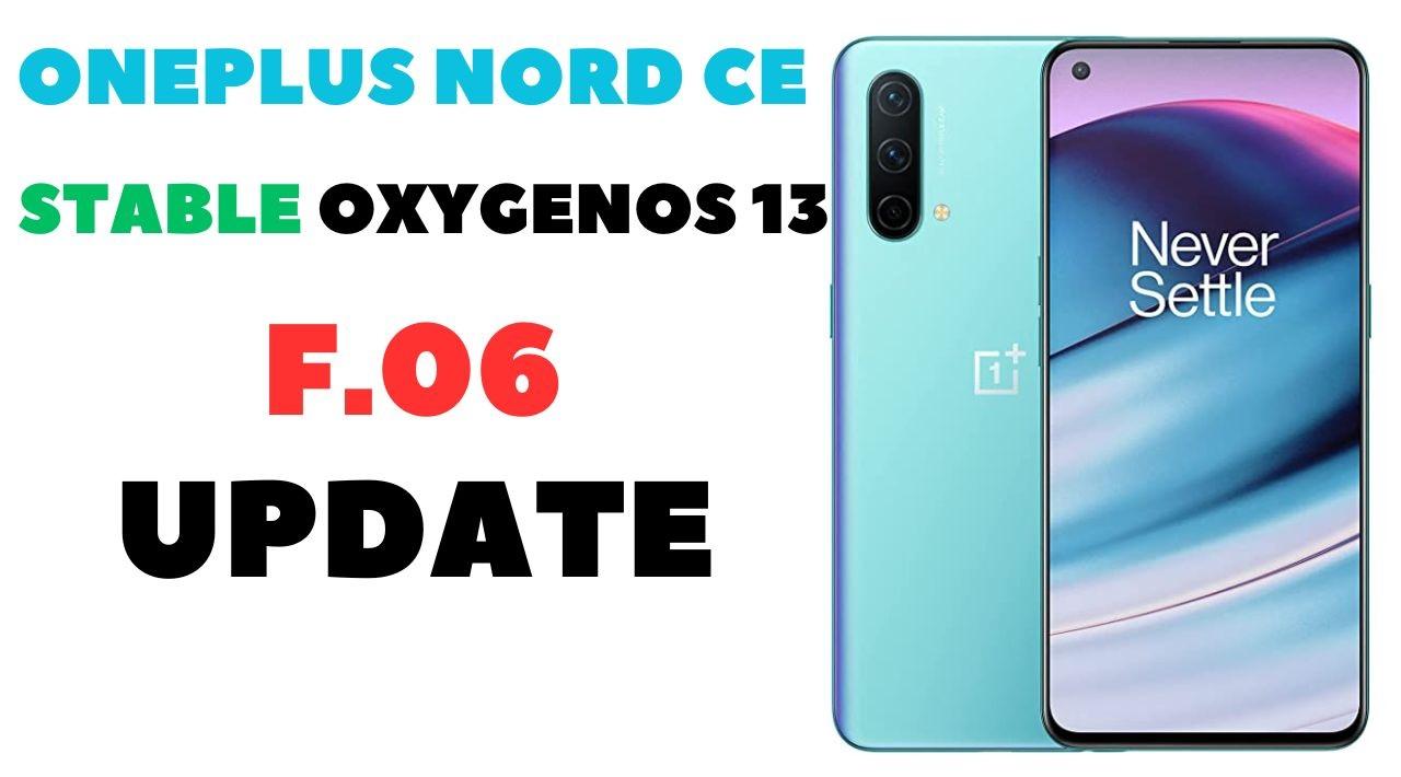 oneplus nord ce stable oxygenos 13 update