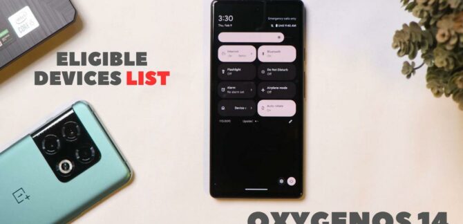 oneplus oxygenos 14 eligible devices list