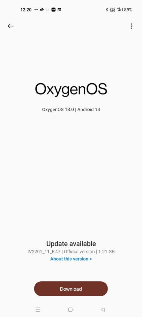 oxygenos 13 f.47 oneplus nord ce 2 screenshot