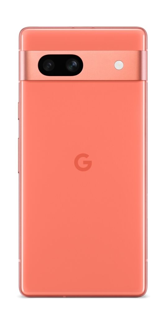 google pixel 7a coral colour option