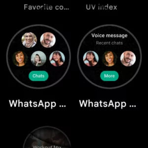 Whatsapp tile support in Smartwatch 1