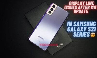 Line issues on display screen in samsung s23 series after update