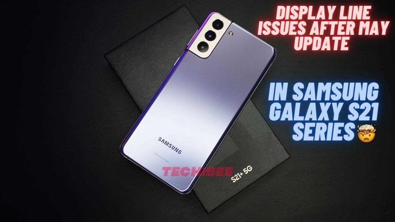 Line issues on display screen in samsung s23 series after update