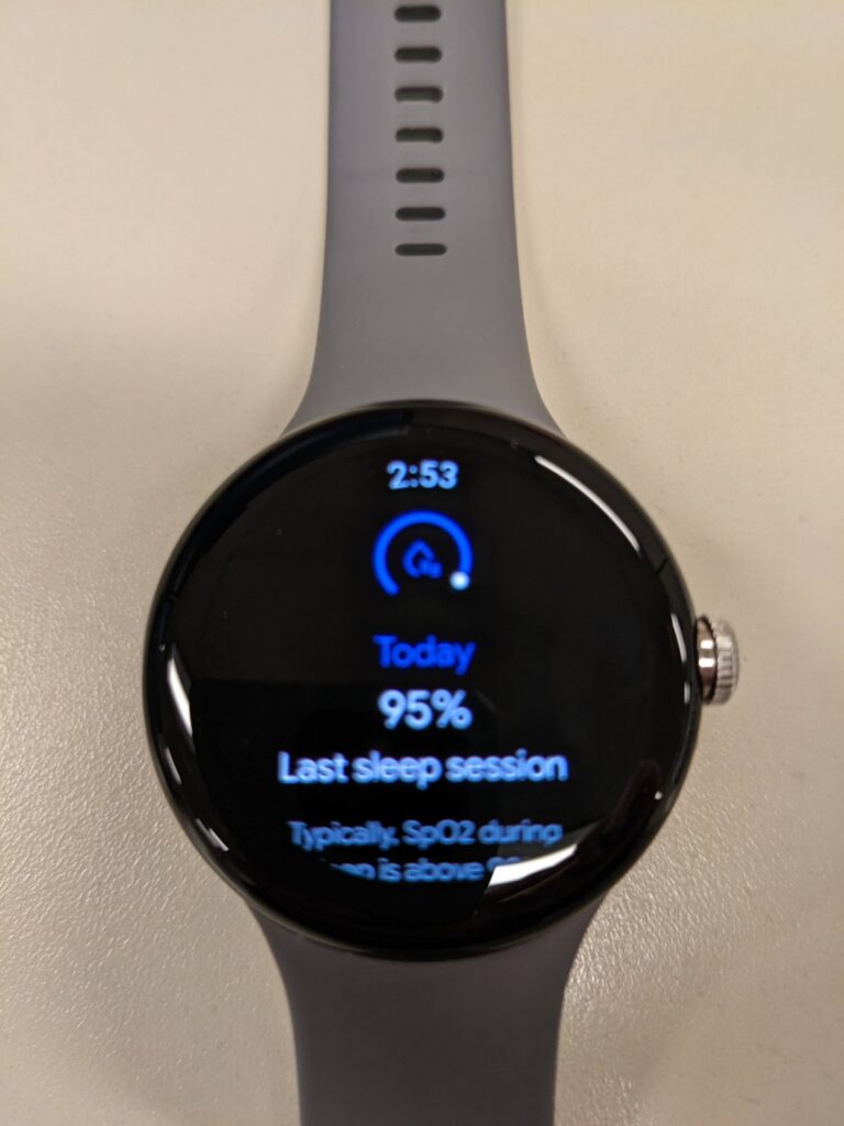 google pixel watch overnight spo2 feature