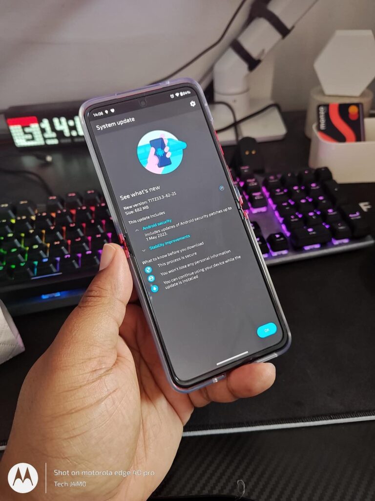 motorola razr 40 ultra may 2023 security update changelog