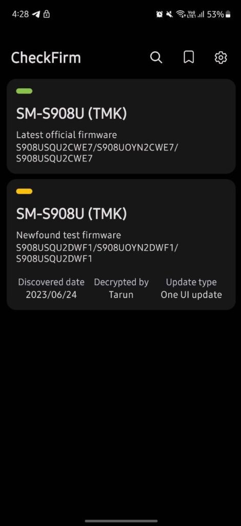 samsung galaxy s22 ultra android 14 one ui 6.0 testing screenshot
