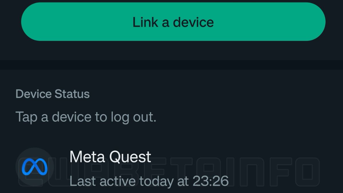 whatsapp meta quest device link