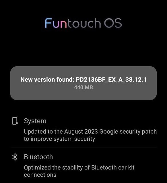 iqoo 9 august 2023 security patch update