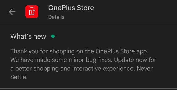 oneplus store app 2.8.7.1 update changelog