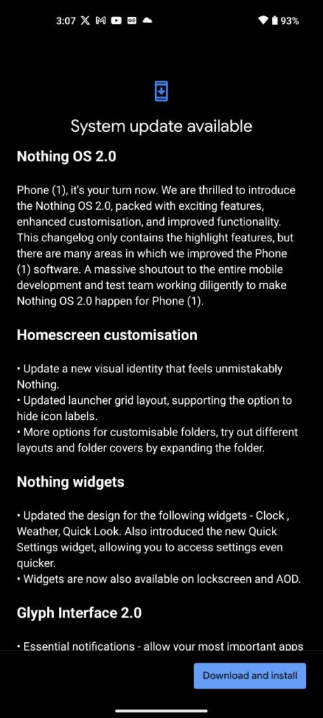 nothing os 2.0 update for phone 1 screenshot 