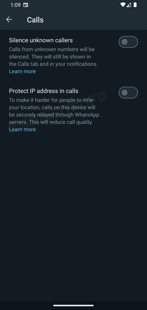 whatsapp privacy feature protect ip address in calls