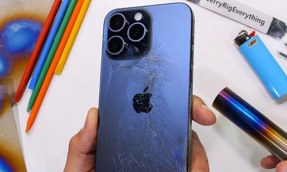 iPhone 15 Pro series back panel shattered