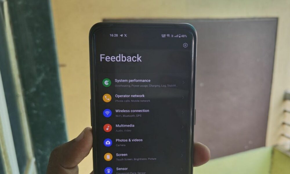 feedback app oneplus