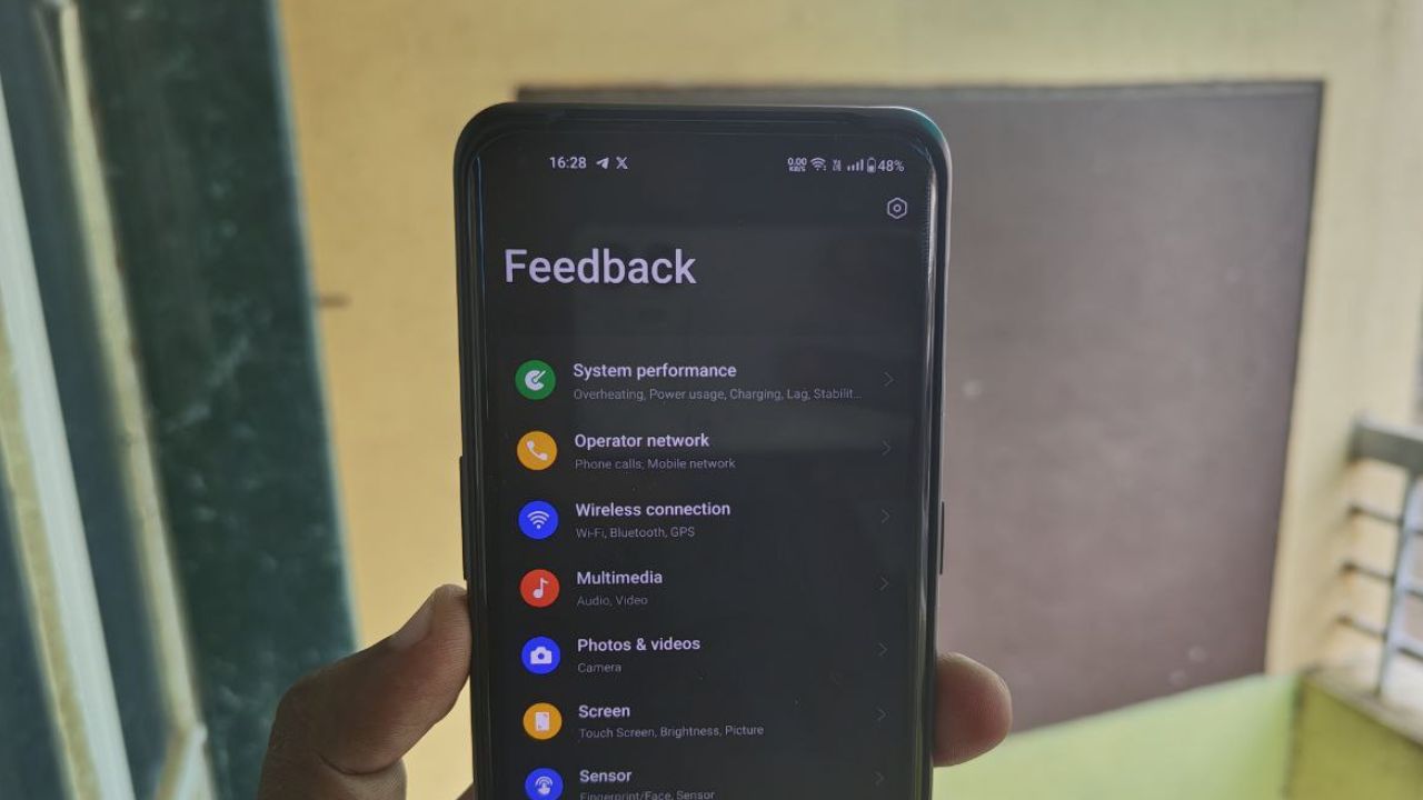 feedback app oneplus