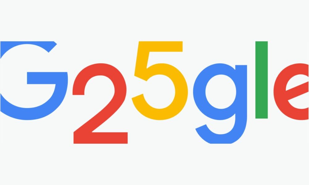 Google Doodle 25th Birthday