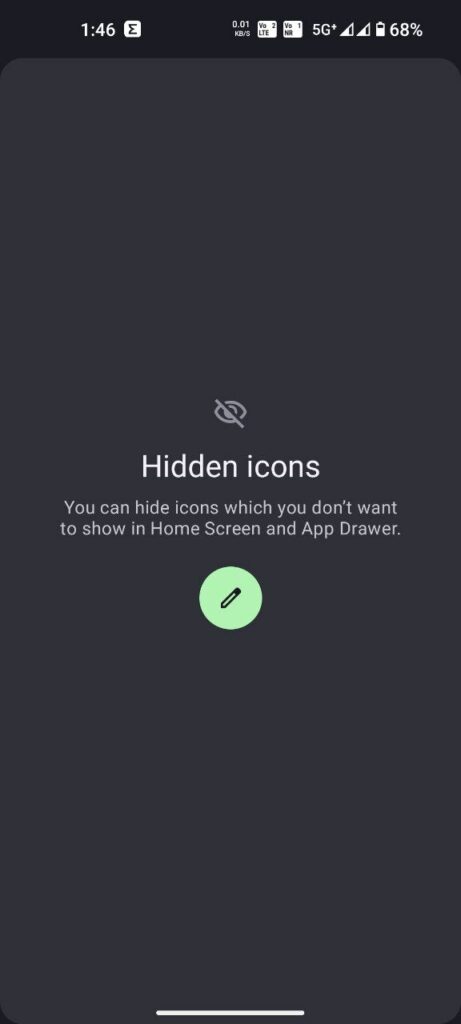 hide app icon feature screenshot