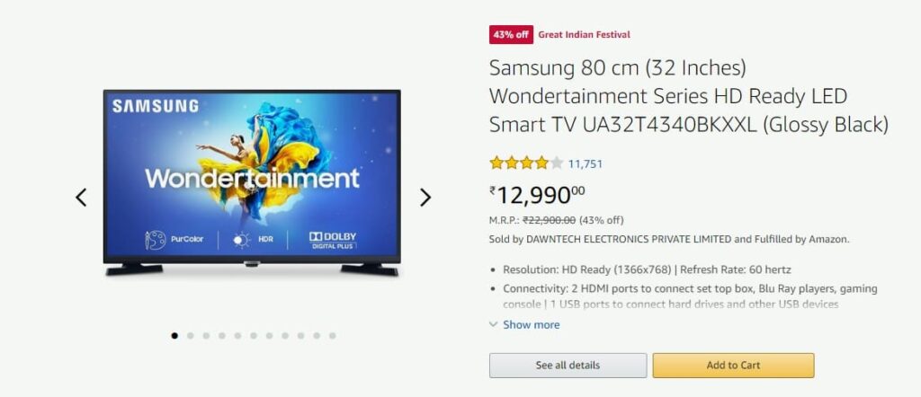 samsung smart tv 32 inches