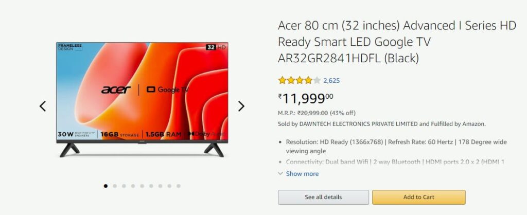 acer smart tv 32 inches