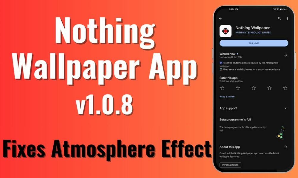 Nothing Wallpaper App v1.0.8 Update