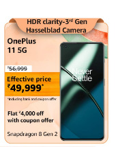 OnePlus 11 5G in Amazon Republic Day Sale