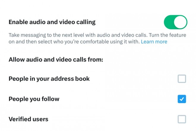 twitter video audio settings android